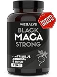 Maca Peruviana Nera + Tribulus Terrestris + Arginina + Zinco | Alto Dosaggio | Made In Italy | Mass Gainer | Energizzante | We Salus