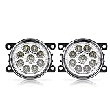 fendinebbia led ducato + Faro Fendinebbia Rotondo a 9 LED per Auto DRL