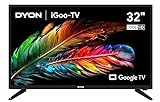 DYON iGoo-TV 32H 80 cm (32") Google TV (4K UHD, HD Triple Tuner, Prime Video, Netflix, Google Play Store per DAZN, Disney+, Apple TV+, Paramount+, Waipu.tv, ecc., Google Assistant) [Mod. 2023]