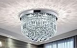 Bestier Moderno cristallo trasparente goccia di pioggia lampadario illuminazione a incasso LED plafoniera lampada per sala da pranzo bagno camera da letto soggiorno E14 lampadine richieste