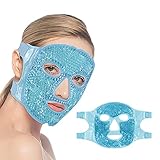 CAM2, maschera rinfrescante per il viso, per gli occhi gonfi e borse, in gel, riutilizzabile (blu)