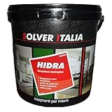 BricoQui PITTURA BIANCA PER INTERNI 5 LT MURALE IDROPITTURA TRASPIRANTE BUONA COPERTURA OTTIMA RESA