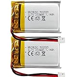 Batteria 3.7V 310mAh 502030 per VXI BlueParrott B250-XT Auricolare Bluetooth Sostituzione batteria Dashcam Nextbase dash cam 402G 412GW 512G Cobra 840 Portachiavi cam 808 piccola fotocamera C3, C11 16