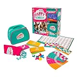 Giochi Preziosi Happy Tombola, Tombola Classica Rinnovata con 100 Divertenti Premi Già Inclusi, con Tabellone, Cartelle, Numeri, Timbri Cancellabili e Carnet Premi, Adatta a Tutte le Età e Situazioni