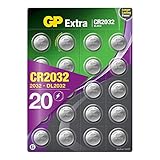 CR2032 - Set da 20 | GP Extra | Batterie al Litio a Bottone CR 2032 da 3V - Lunga Durata