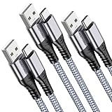 ANDTOBO Cavo USB A a USB C 3.1A, [3Pezzi 1Metri] Cavo USB Type C Ricarica Rapida Cordone di Ricarica Intrecciato Per iPhone 15 Plus Pro Max, Samsung S21 S22 S23 S23+ S23 Ultra S20 S10 S9, Pixel 7