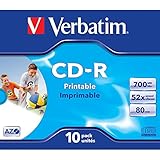 Verbatim CD-R 80MIN Datalife PLUS - Confezione da 10