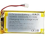 DC 3.7V 3000mAh 103665 li-ion Lithium Ion Polymer Battery Replacement per DIY 3.7-5v prodotti della batteria,Luce LED, altoparlante Bluetooth