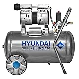 COMPRESSORE OIL-FREE SILENZIATO 50LT HYUNDAI KWU750-50L