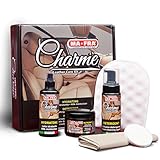 Ma-Fra, Charme, Kit per la Pulizia di Sedili e Cruscotti dell Auto, Deterge, Nutre e Rende Elastica la Pelle, Adatto Anche per Uso Domestico e Tessuti in Ecopelle