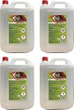 4x5 latte Bioetanolo combustibile stufe Bio Sprint 5 lt 99,9% inodore no fumo naturale no zolfo