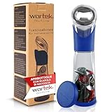 wortek apribottiglie con contenitore di raccolta - apri bottiglia birra gadget utili campeggio accessori utili accessori camper – apribottiglie di birra regalo uomo originale utile idee regalo donna