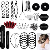 25 Tipi Accessori Per Capelli kit,Set di acconciature Hair Styling Tool, Mix Accessori Set Gioielli per Capelli Donne Ragazze per DIY.