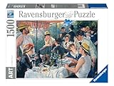 Ravensburger - Puzzle Renoir La Colazione dei Canottieri, 1500 Pezzi, Puzzle Arte per Adulti e Ragazzi, Idea Regalo per Lei o Lui, 80x60 cm