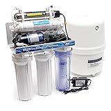 Naturewater Sistema osmosi inversa a 6 stadi 180 l/giorno con chiarificatore UV e pompa di spinta