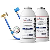 EasyKlima AC Kit di Ricarica Starter Pack with LeakStop - R134a Aria Condizionata a Gas - Kit di Riparazione e Rigenerazione Dell aria Condizionata Facile e Veloce per Auto Prodotte dal 1995 al 2016