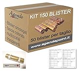 Agendepoint.it - KIT150-1 Blister per monete 150 MISTI : 1 € - 2 € E 50 Cent (50 pezzi per taglio)