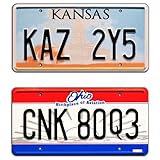 Winchester Impala | KAZ 2Y5 + CNK 80Q3 | Metal Stamped License Plates