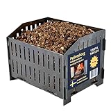 USEFUL SWEDEN Bruciatore di pellet - Brucia Pellet di Legno in Stufa a Legna o Camino Aperto, Acciaio Svedese, 17,7 x 24,0 x 17,0 cm profondità x larghezza x altezza, 2kg, Fornello Portatile