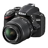 Nikon D3200 +18-55VR + 55-200VR, Fotocamera Reflex, Colore Nero, Obiettivo incluso [Versione EU]