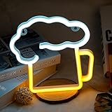 Luce Al Neon a LED, Insegna Luminosa LED Bar, Birra Insegne al Neon Tramite USB o Batterie, Insegna al Neon a LED Birra, Neon LED per Partito Sbarra Club Ristorante Matrimonio Compleanno