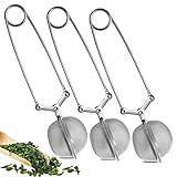 Infusore Tè, Colino Tisane, Tea Infusore Acciaio Inox Infusore tè Filtro, Pinze Filtro te, Scolapasta Adatti per Ogni tè Sfuso, Foglie di tè (3pcs Ball Tea Strainer)