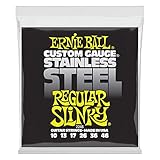 Ernie Ball, Regular Slinky Stainless Steel Wound, Corde per chitarra elettrica, diametro 10-46