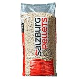 Generico Pellet Salzburg 100% Abete Austriaco enplus A1 Alto Potere calorifico kg 15 Sacchi 20 Piccolo Pallet