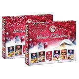 Pompadour Winter Collection Box (2 conf.da 30 filtri), 1001 Notte, Caldo Abbraccio, Fiocchi di Neve, Cielo di Stelle, Magia d Inverno, Garofano Cannella, Senza Lattosio e Glutine, 330g