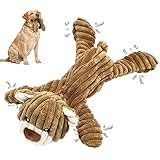 Hundespielzeug Giochi Cane Resistenti Giochi Interattivi per Cani Piccola Grandi Taglia Cuccioli Peluche per Cani Gioco cane da Mordere Giocattoli per Dentizione (Orso)