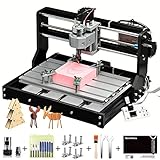 SainSmart Genmitsu CNC 3018-PRO - Kit di fresatura/incisione, controllo GRBL, 3 assi per la lavorazione di acrilico, PVC, legno, alluminio morbido, area di lavoro 300 mm x 180 mm x 45 mm