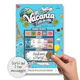 Biglietto Viaggio Sorpresa gratta e vinci Buono viaggio regalo personalizzato per viaggiatori Regalo coppia per viaggio aereo nave crociera per compleanno anniversario san valentino natale (con busta)