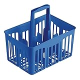 Stefanplast Cestello Portabottiglie, 6 Posizioni, Riciclabile, 30x21xh. 28 Cm Blu