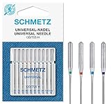 SCHMETZ Aghi per macchine da cucire | 10 Aghi universali |130/705 H | Spessore dell ago 70/10-100/16| utilizzabile su tutte le comuni macchine da cucire per uso domestico