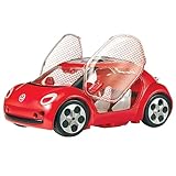 Bandai – Auto Miraculous Ladybug - Volkswagen e-Beetle di Ladybug del Film Miraculous - Portiere, Baule e Tetto Apribili - Bambola non inclusa - Giocattolo per bambini dai 4 anni in su - P50669