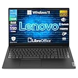 Lenovo, Pc Portatile Notebook, Display FHD da 15,6", cpu Intel N4500, Ram 16Gb, SSD M2 500Gb, Windows 11, Computer Portatile Pronto all uso