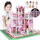 Casa delle Bambole, Giocattoli Bambina 3 Anni 4 Anni,Casa dei sogni con bambola e luci,Princess Regalo per Bambini 3-10 Anni…