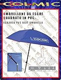 Ombrellone da esche quadrato pvc cm85x85