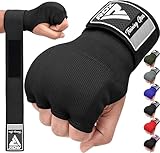 RDX Gel Fasce Boxe Sottoguanti Interni Bende, 75cm Elastico Lunghe Polsiere, Pugno Imbottita Protezione Bendaggi Guanti, Pugilato Muay Thai Allenamento Kickboxing Arti Marziali Punzonatura Uomo Donna