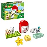 LEGO DUPLO Town Gli Animali della Fattoria, con Anatra, Maiale, Gatto e Mucca Giocattolo, Giochi Creativi per Bambini e Bambine dai 2 Anni in su 10949