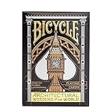 Bicycle Carte da Gioco Architectural Wonders of The World, 1 Mazzo, Finitura con Cuscino d Aria, Professionale, superba maneggevolezza e Durata, Ottimo Regalo per Collezionisti di Carte