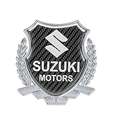 Adesivo con emblema in metallo per auto per Suzuki, stemma con emblema per copertina logo auto,Silver
