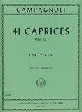 CAMPAGNOLI - Caprichos (41) Op.22 para Viola (Primrose)