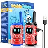 Toyokid Spider Walkie-Talkie Bambini Ricaricabili,Giochi Bambini 3 4 5 6 7 8 Anni Spider Walkie-Talkie Regalo Bambino 3-10 Anni Spider Giocattoli da Esterno Giocattoli Bambino 3-10 Anni