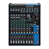 Yamaha MG12XU, Mixer di registrazione a 12 canali con preamplificatori microfonici discreti D-PRE Classe A, effetti digitali SPX a 192 kHz e connettività USB