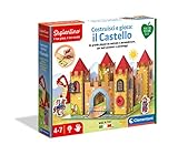 Clementoni - Costruisci e Gioca: Il Castello Gioco Educativo Sapientino, Multicolore, 4-7 Anni