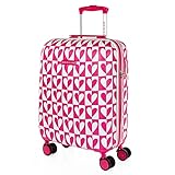 AGATHA RUIZ DE LA PRADA - Valigia Bagaglio a Mano - Valigia Piccola e Leggero. Valigie per bambini. Valigie Trolley Piccolo. Valigia Rigida con Chiusura a combinazione, Fucsia