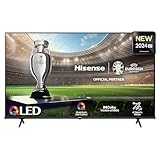 Hisense TV 43" QLED 4K 43E77NQ, Smart TV VIDAA U7, Dolby Vision, HDR 10+, Game Mode Plus, Dolby Atmos, Alexa Built-in, VIDAA Voice, Tuner DVB-T2/S2 HEVC 10, lativù 4K