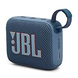 JBL GO 4 Speaker Bluetooth Portatile, Altoparlante Wireless con Design Compatto, Waterproof e Resistenza alla Polvere IP67, fino a 7 h di Autonomia, USB, Compatibile con App JBL Portable, Blu