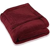 CelinaTex Montreal Coperta soffice Microfibra Coperta Pile Coral XXL 220 x 240 cm Bordeaux